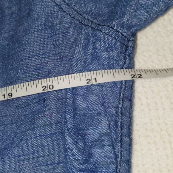 LAST CHANCE Ocean Current Full Button Down Sz XL Blouse w Possible Roll-up Slvs - Picture 11 of 14